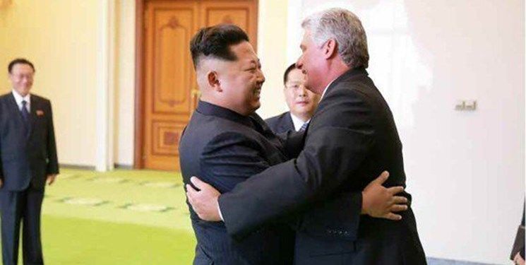رئیس‌جمهور کوبا در پیونگ یانگ با رهبر کره شمالی دیدار کرد