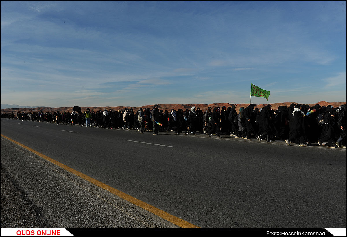 پیاده روی زائران امام رضا (ع)/گزارش تصویری