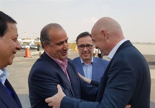 رئیس فیفا به تهران رسید +تصاویر