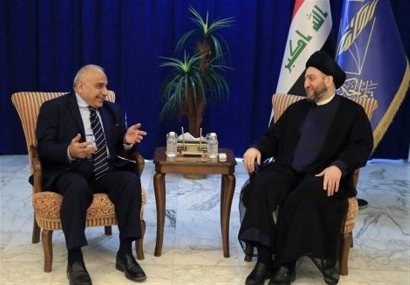 رایزنی حکیم و عبدالمهدی درباره تکمیل کابینه عراق
