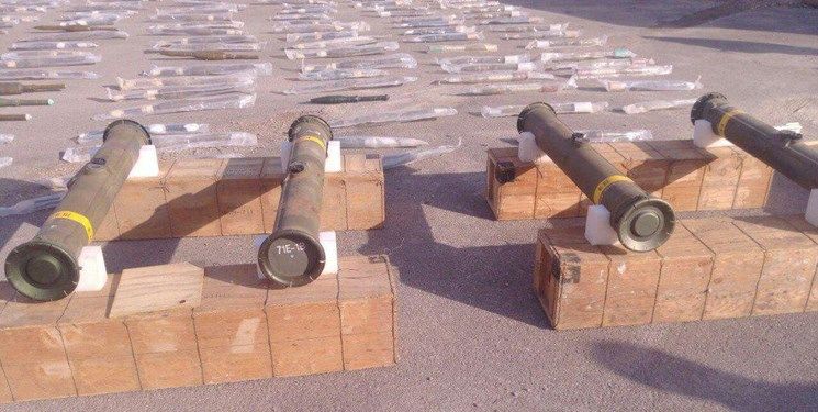 کشف چندین موشک "تاو" آمریکایی در مقر تروریست‌ها در جنوب سوریه +تصاویر