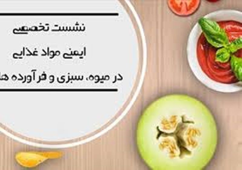 نشست تخصصی ایمنی مواد غذایی میوه، سبزی وفرواردهای آن در مشهد برگزار شد