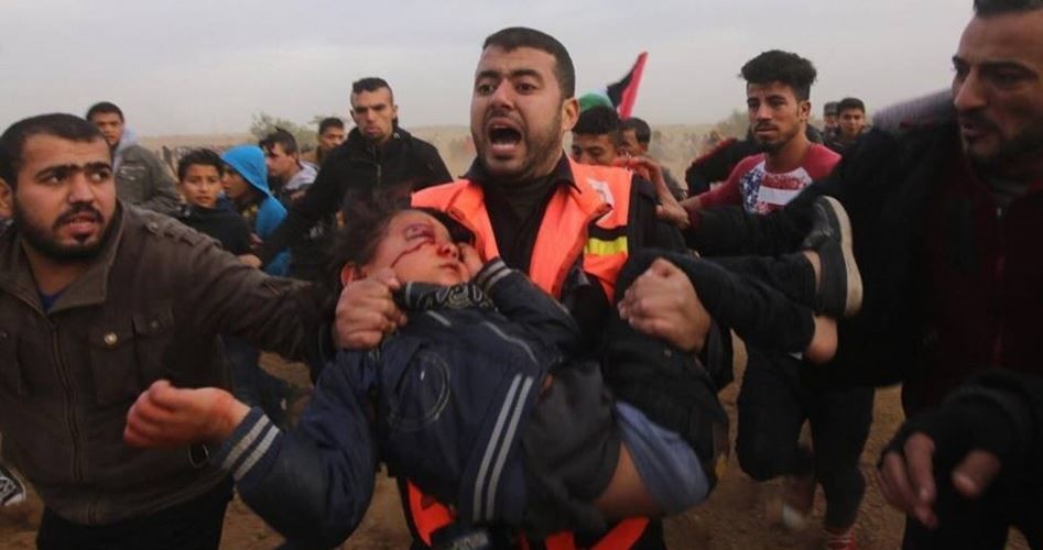شهادت کودک مجروح فلسطینی در نوار غزه
