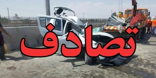 آسیب ۶۵ مسافر به دلیل برخورد اتوبوس با مینی‌بوس در محور قم - تهران