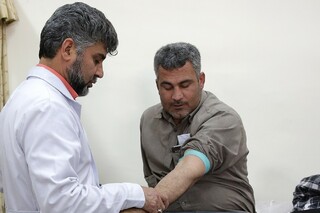 برپایی ایستگاه سیار "اهدای خون" در معاونت املاک و اراضی آستان قدس رضوی