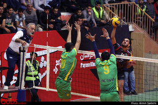 دیدار تیم های والیبال پیام خراسان و کاله مازندران / گزارش تصویری
