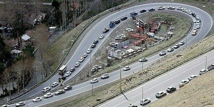 اعمال محدودیت ترافیکی در جاده‌های تهران-شمال