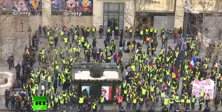 شهرهای فرانسه برای هفتمین هفته صحنه اعتراض شدند


