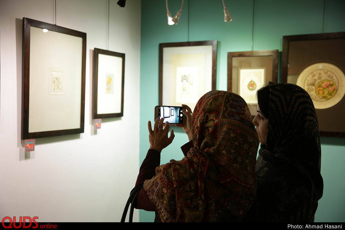 نمایشگاه آثار منتخب گل و مرغ پنجمین دوسالانه تذهیب های قرآنی کشور