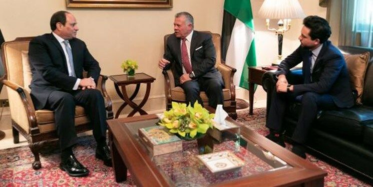 دیدار رئیس‌جمهور مصر با شاه اردن