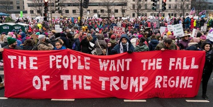 تظاهرات ضد ترامپ در شهرهای مختلف آمریکا و اروپا+تصاویر