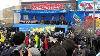 حضور پرشور مردان و زنان فاطمی خراسان شمالی در راهپیمایی ۲۲بهمن