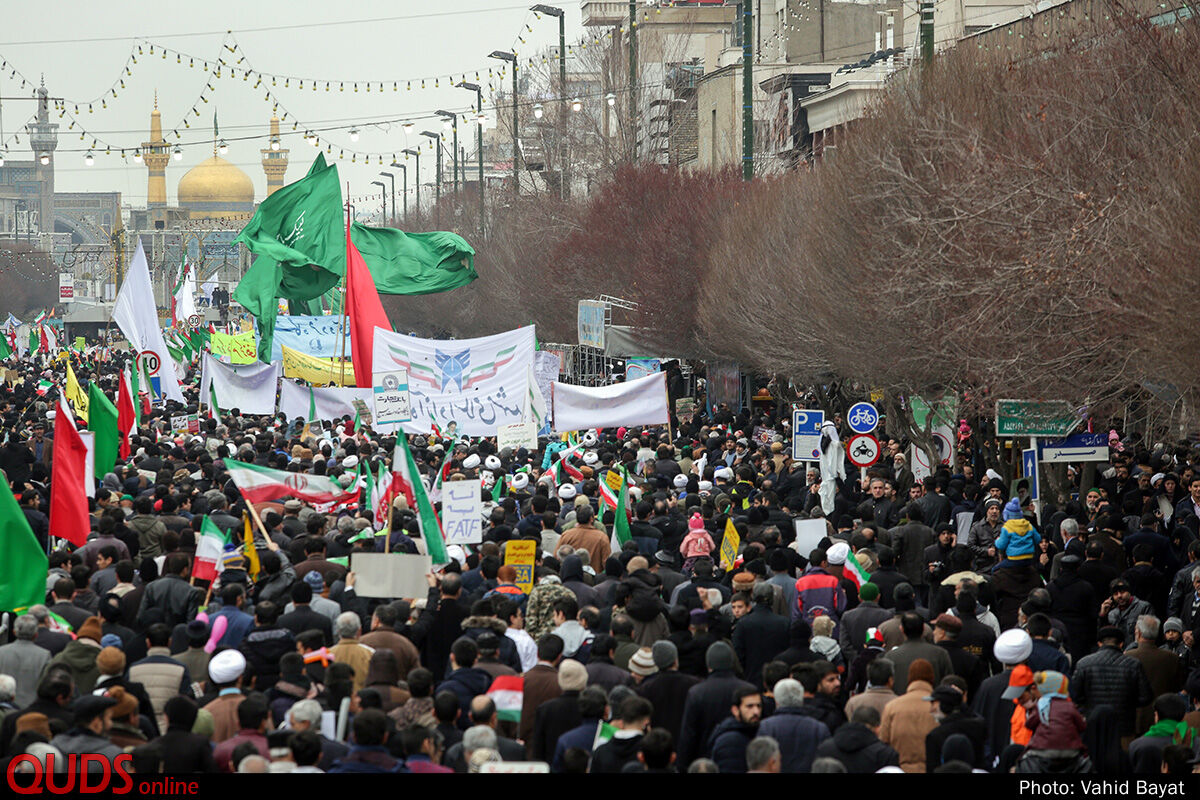 راهپیمایی  مردم مشهد در ابراز انزجار  از آشوبگران و اغتشاشگران 