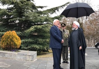 حضور "ظریف" در یک دیدار رسمی بعد از پذیرفته نشدن استعفا+ تصویر