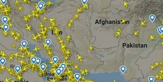 افزایش پروازهای عبوری از فضای ایران پس از تشدید تنش‌ بین پاکستان و هند+عکس