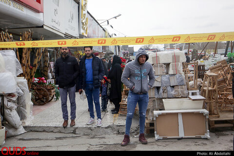 حریق در بازار گل مشهد