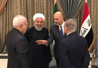  گزارش توئیتری ظریف از توافقات ایران و عراق در اولین روز سفر روحانی به بغداد 