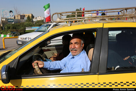 ورود زائران نوروزی مشهد از پایانه مسافربری امام رضا (ع)