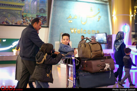 ورود زائران نوروزی مشهد از طریق فرودگاه هاشمی نژاد