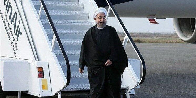 رئیس‌جمهور وارد استان خوزستان شد
