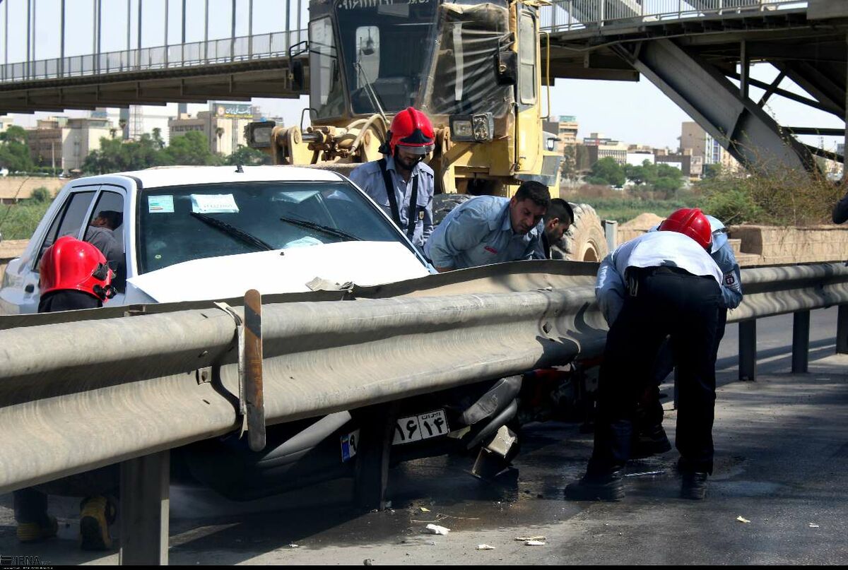 تصویری بسیار دلخراش از سانحه رانندگی در تهران

