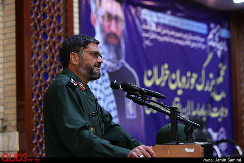 تجمع طلاب مشهد در اعتراض به تروریستی خواندن سپاه پاسداران توسط آمریکا