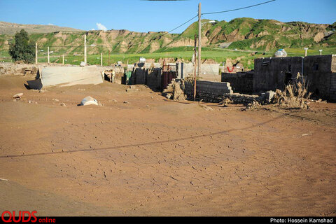 خسارات روستای سیل زده چم مهر - پلدختر
