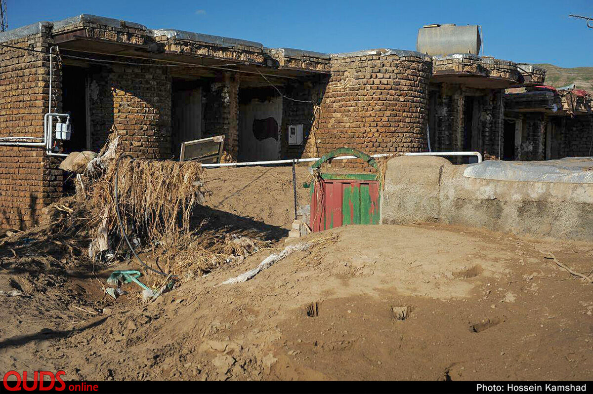 خسارات روستای سیل زده چم مهر - پلدختر
