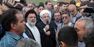 روحانی:بازسازی مناطق سیل‌زده در اولویت برنامه‌ها قرار دارد/ قول می‌دهم که دولت کنار مردم سیل‌زده خواهد بود
