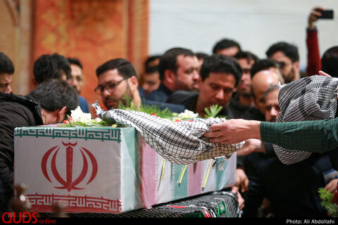 تشییع پیکر شهید مدافع حرم مجید قربانخانی در مشهد