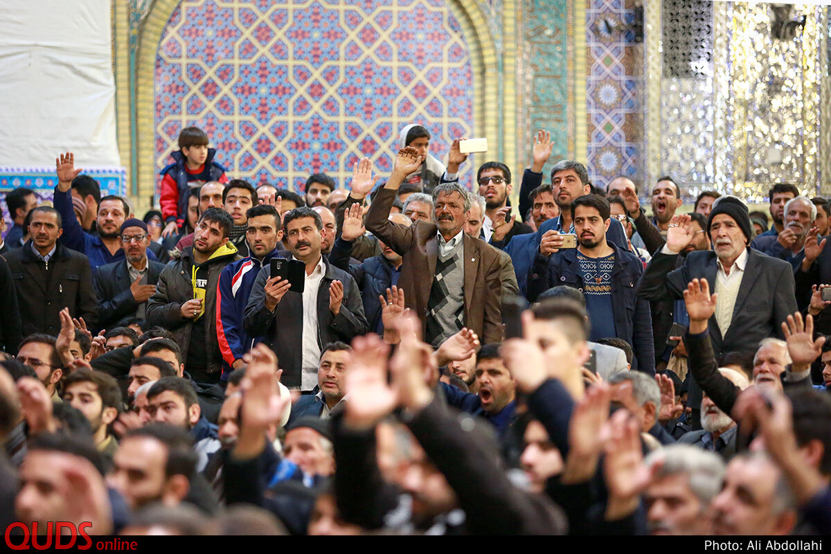 تشییع پیکر شهید مدافع حرم مجید قربانخانی در مشهد