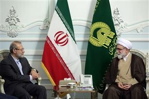 رئیس مجلس شورای اسلامی با تولیت آستان قدس رضوی دیدار کرد