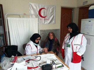 برپایی خیمه سلامت امدادگران کرمانی در مناطق محروم