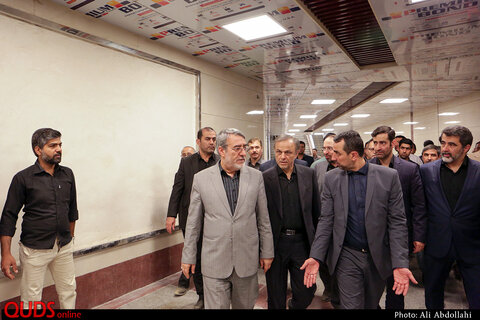 بازدید وزیر کشور از پروژه خطوط مترو مشهد