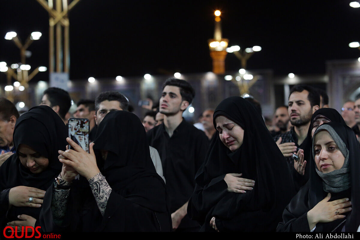 مراسم احیا شب بیست و یکم ماه مبارک رمضان در حرم مطهر رضوی