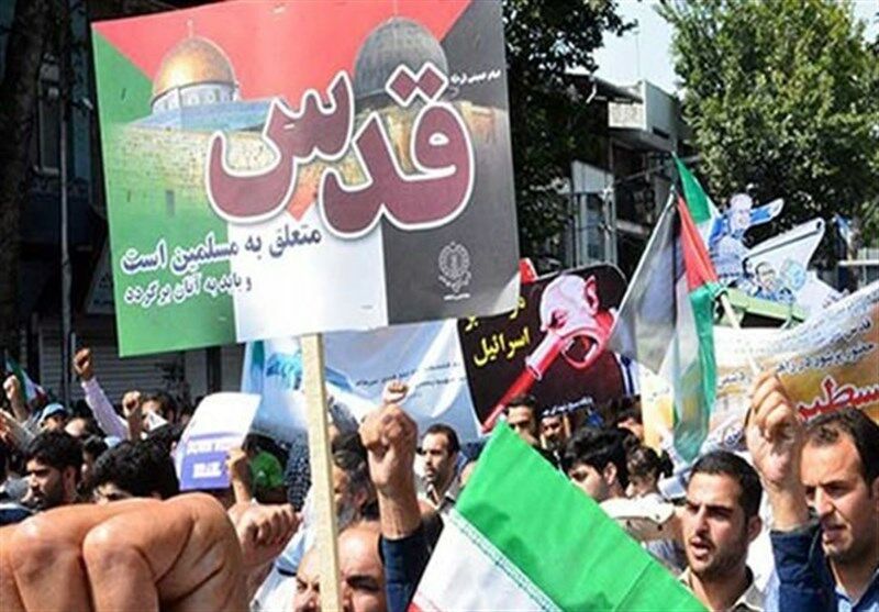راهپیمایی روز قدس در قزوین آغاز شد