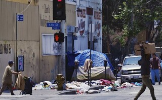 لس‌آنجلس دومین شهر بزرگ آمریکا در محاصره زباله‌ها+ تصاویر