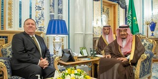 دیدار وزیر خارجه آمریکا با شاه سعودی

