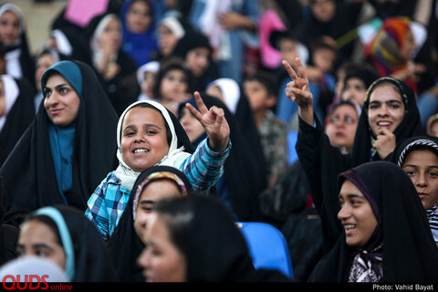 جشن ۲۵۰۰۰ نفری دختران انقلاب در ورزشگاه امام رضا علیه السلام مشهد