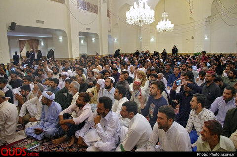 حضور تولیت آستان قدس رضوی در جمع زائرین اردو زبان