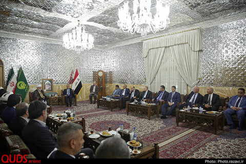 دیدار فائق زیدان، رئیس شورای عالی قضایی عراق با تولیت آستان قدس رضوی