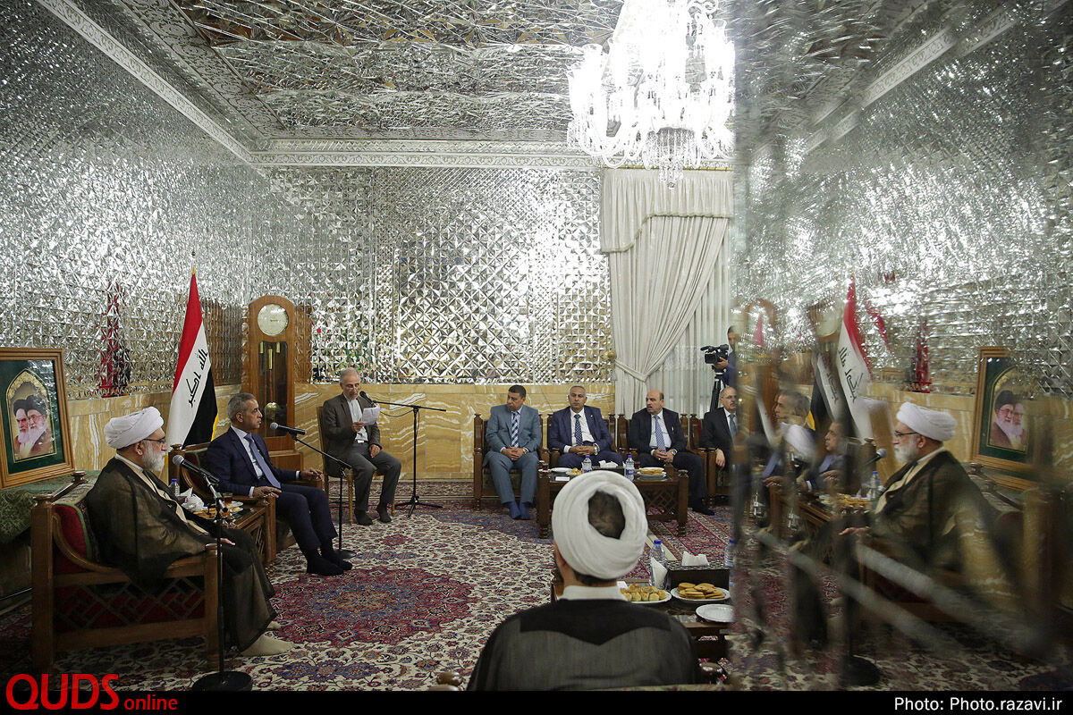 دیدار فائق زیدان، رئیس شورای عالی قضایی عراق با تولیت آستان قدس رضوی