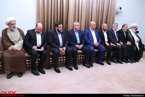 دیدار نایب رئیس دفتر سیاسی حماس و هیئت همراه با مقام معظم رهبری