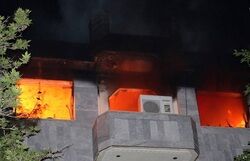 آتش‌سوزی مهیب منزل مسکونی در مشهد