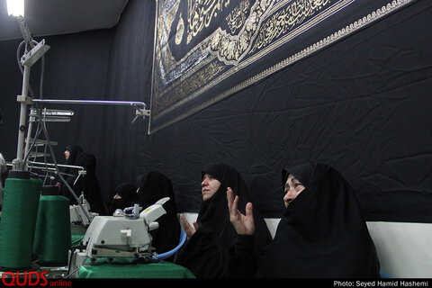 آیین افتتاح کارگاه دوخت لباس شیرخوارگان حسینی علیه السلام