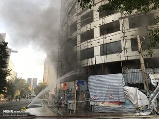 هتل آسمان شیراز آتش گرفت