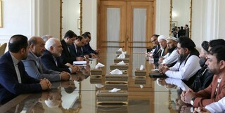دیدار رئیس مجلس سنای افغانستان با ظریف