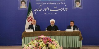روحانی: ظریف یک مجتهد سیاسی است/نقش تماس اوباما در برجام
