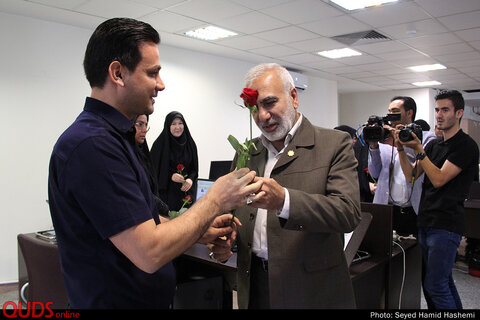 دیدارقائم مقام آستان قدس رضوی با خبرنگاران روزنامه قدس