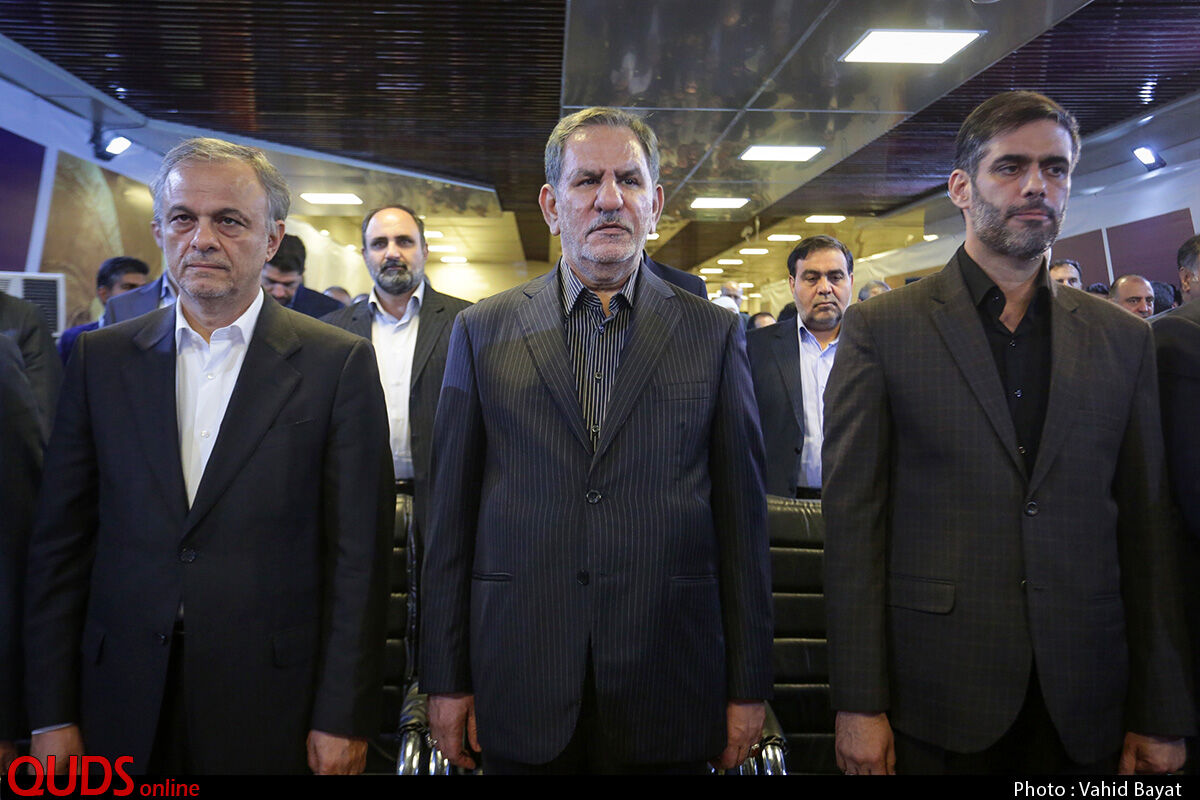 بهره برداری از ایستگاه پایانی خط دوم قطار شهری مشهد با حضور معاون اول رئیس جمهور